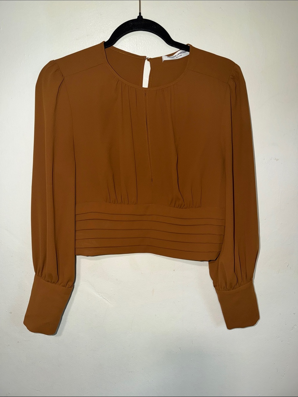 Amanda Uprichard Pleated Waist Blouse Size Medium